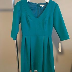 Shoshanna Green Ponte Dress